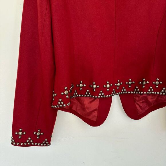 Double D Ranch Maroon Embellished Blazer - Picture 7 of 14